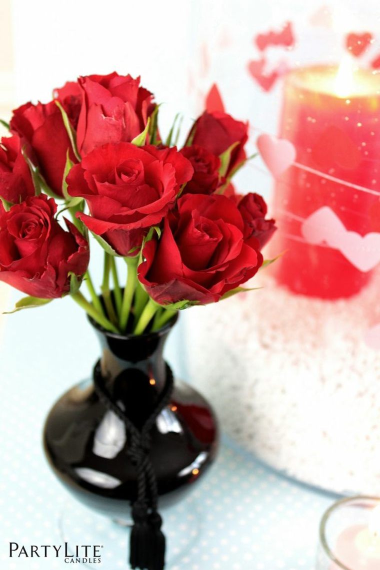 bouquet of roses idea valentine's day deco original romantic roses