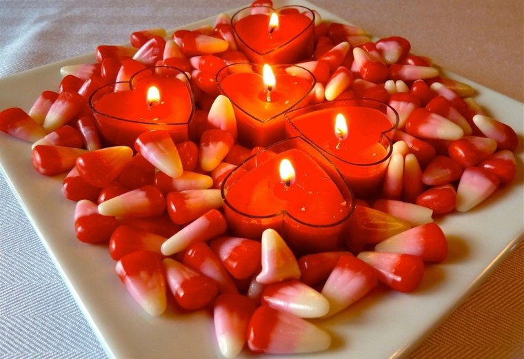 decoration valentine's day romantic candle idea table valentine's day