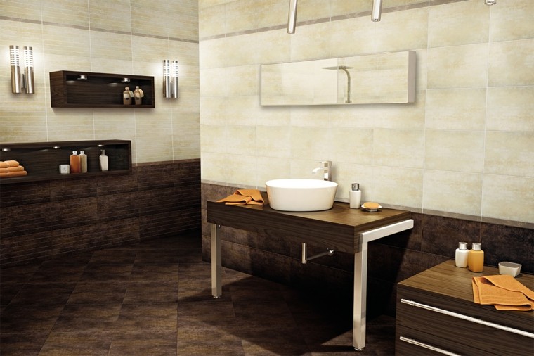 modern tile bathroom