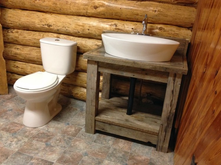 rustic style bathroom decoration