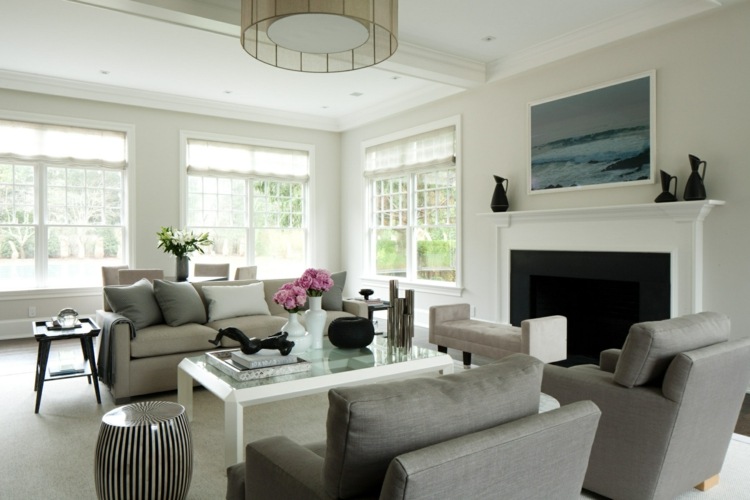 modern living room decoration seaside