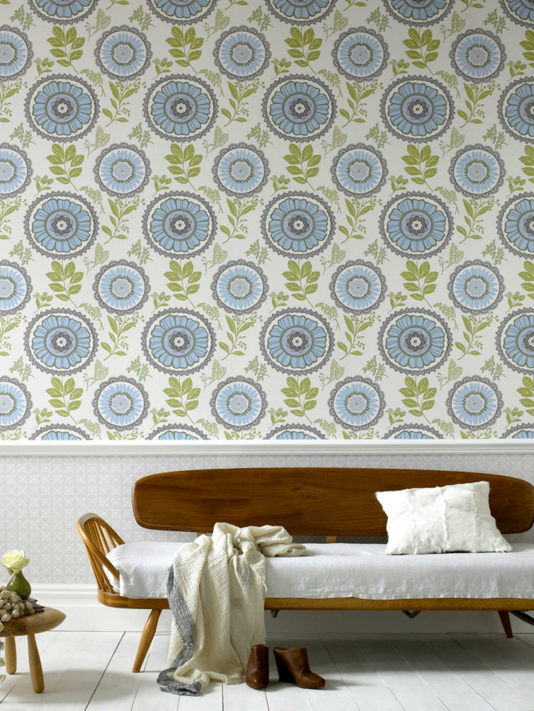 decor living room wall wallpapers retro design