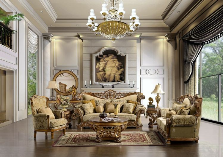 elegant victorian living room decoration