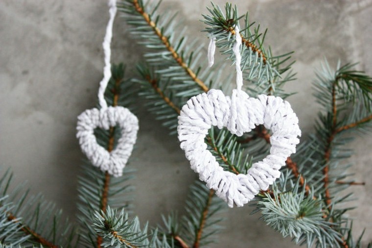 christmas decoration to make heart paper