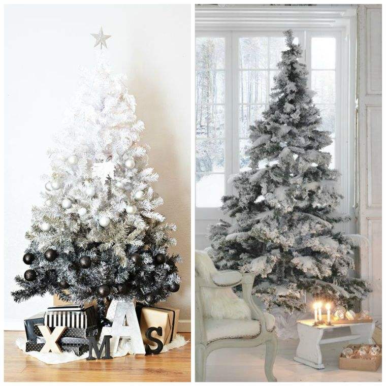 dekorasjon trend juletre hvit farge