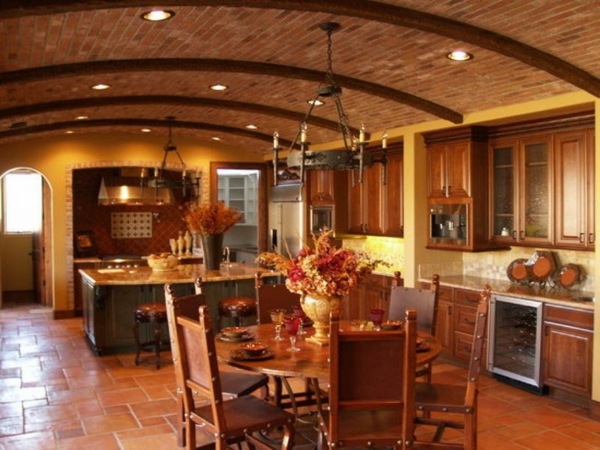 decoration Tuscan style wood bricks