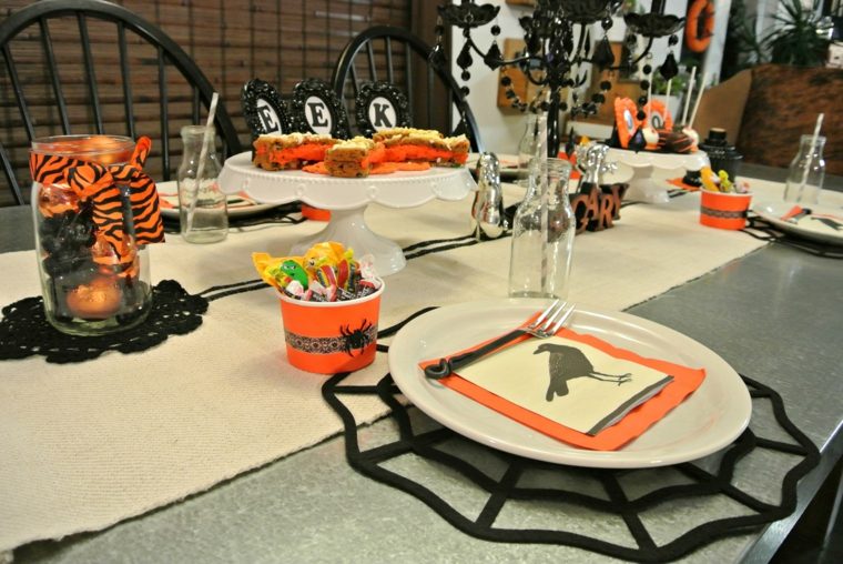 Halloween bord dekoration