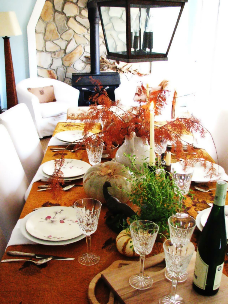 decoration autumn tables