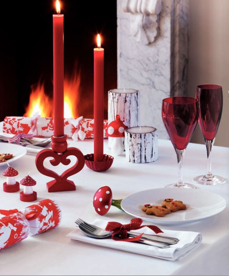 Scandinavian Christmas table photos