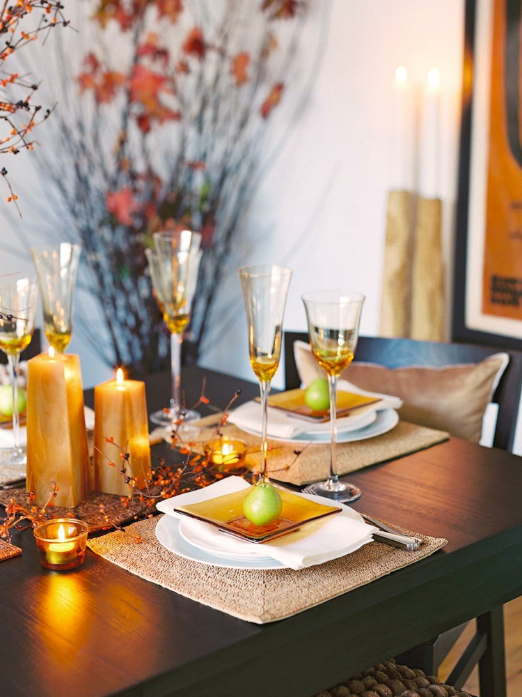 decoration table idea autumn