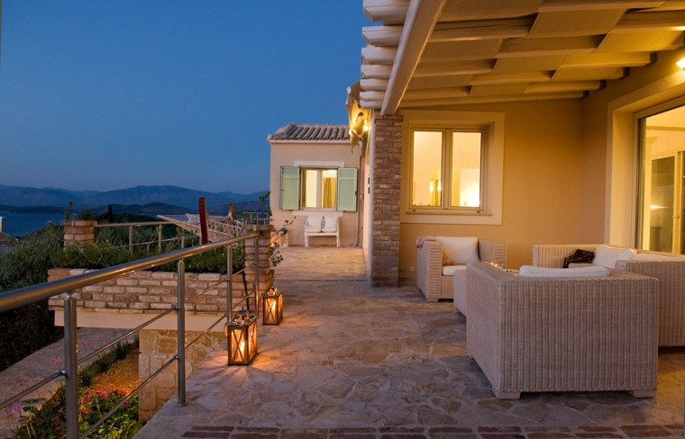 stone design terrace decoration