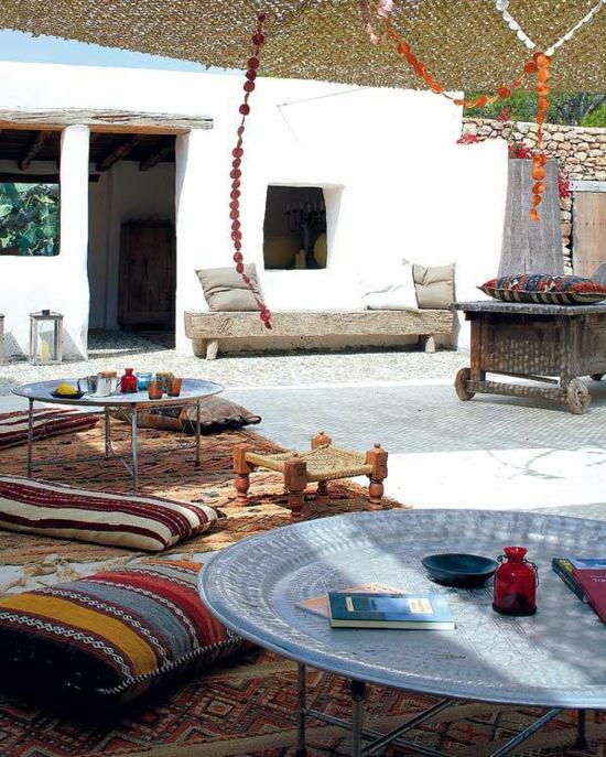 decoration outdoor terrace moroccan style