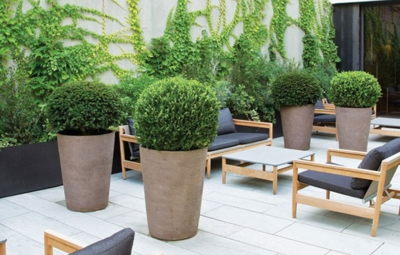 modern terrace decoration idea