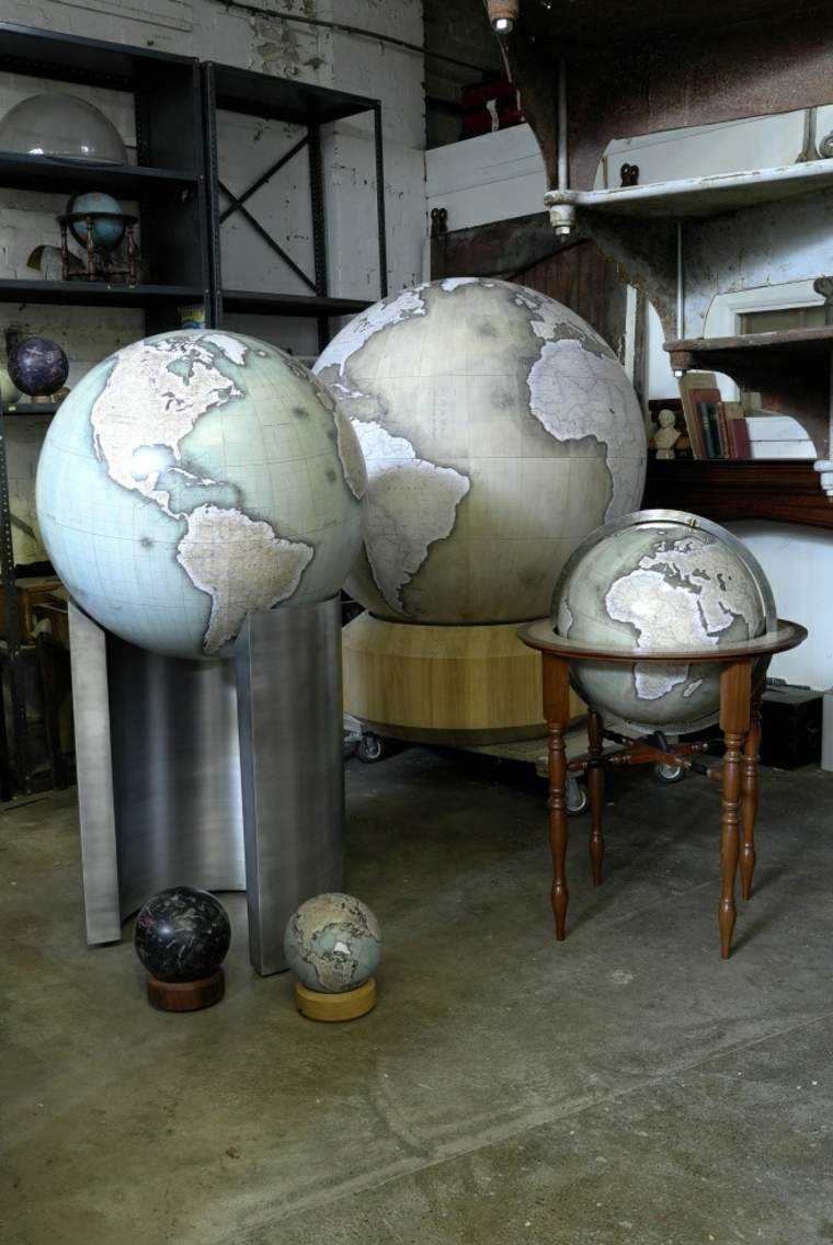 globe earth idea interior decoration different size wood