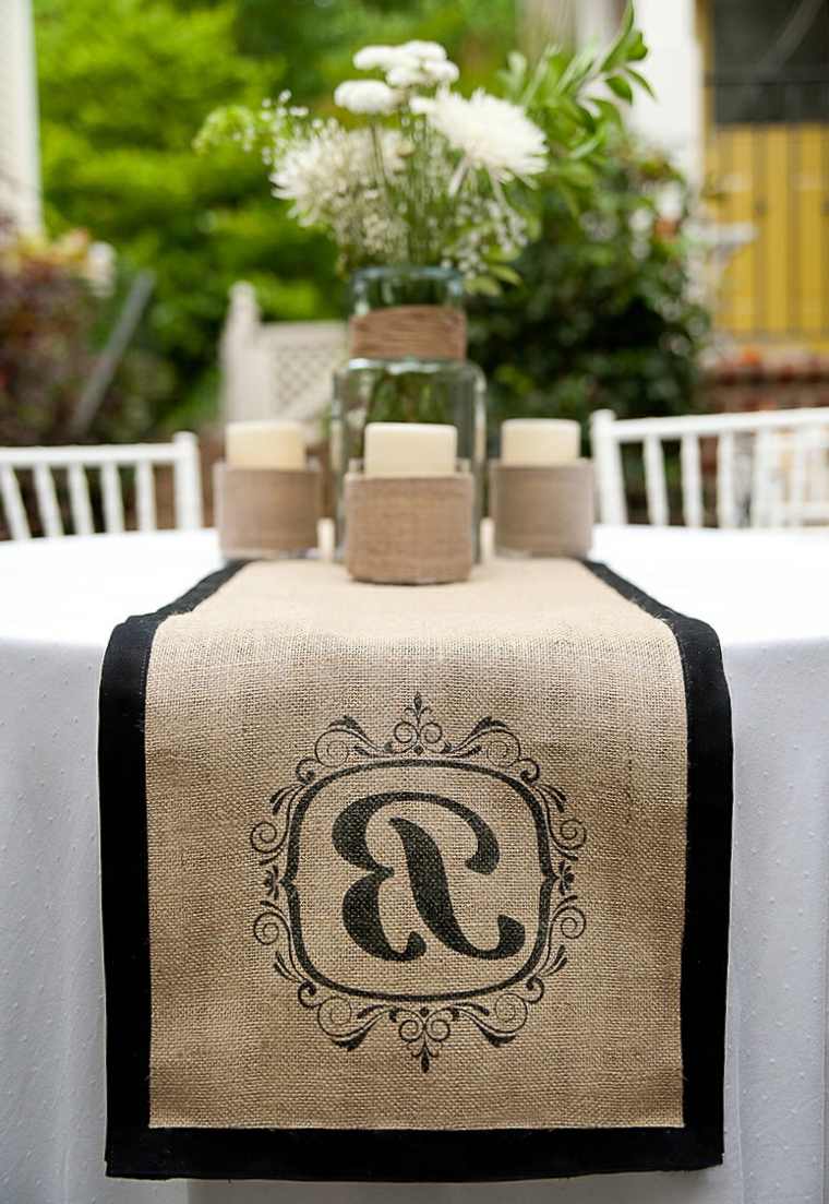 deco idea burlap retro wedding