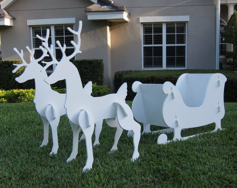 christmas decorations to make oneself reindeer sled