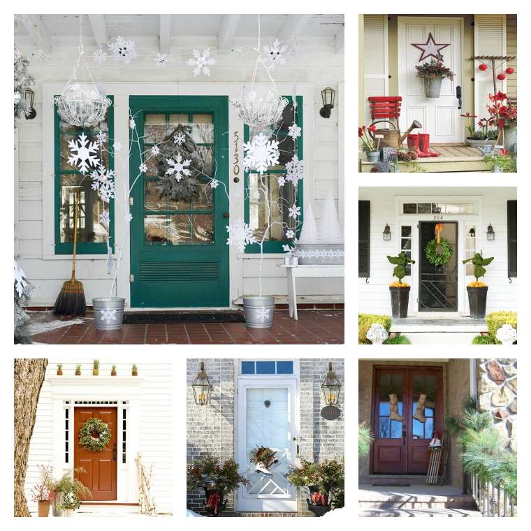 decorating ideas of house door Noel