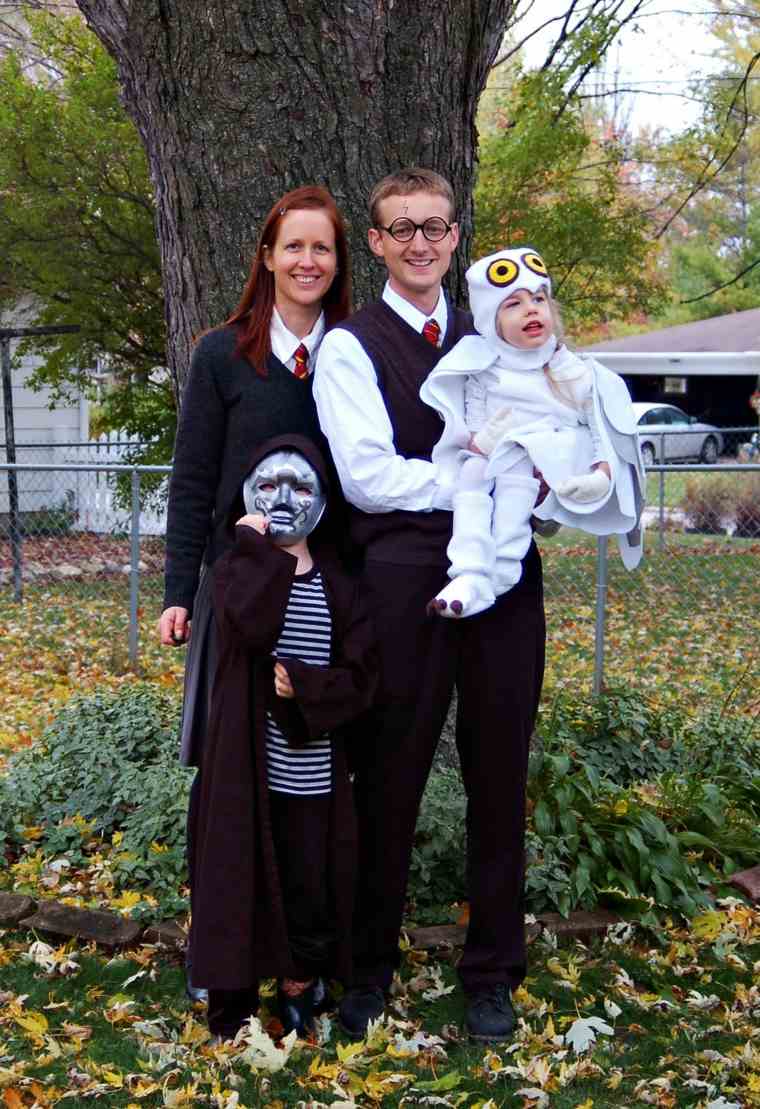 forkledning familie halloween Harry Potter original idé