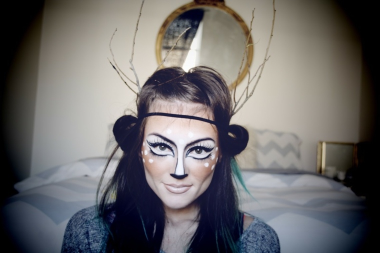 deer disguise female halloween easy makeup