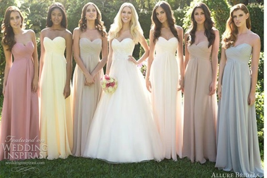 bridesmaid dress light color fashion wedding