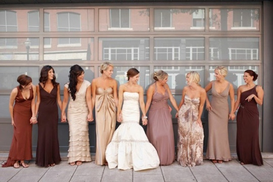 bridesmaid dress all different fashion wedding