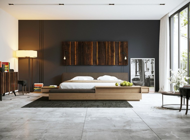 interior bedroom design furniture wood storage bedroom idea wall decor table