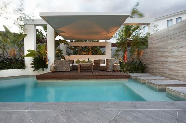 luxurious design rest area ardin pool