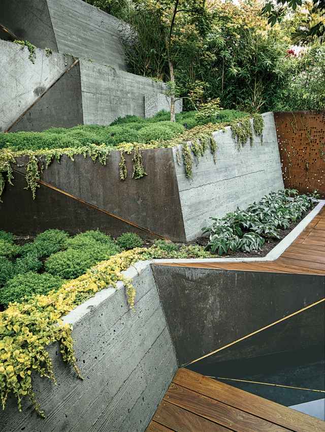 modern design wall support garden