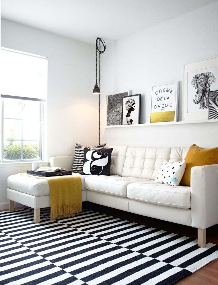 Scandinavian design living-room-style-nordic-white-and-black