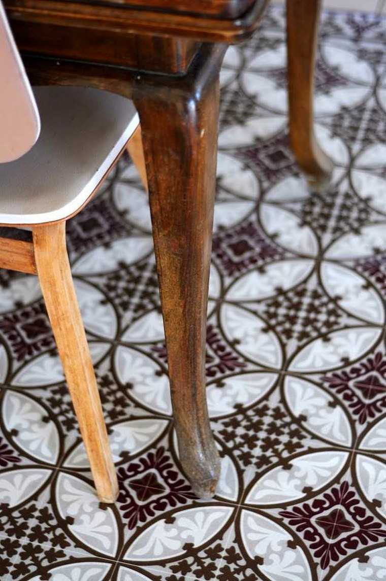design-vinyl-vinyl floor tile imitation-de-ground cement