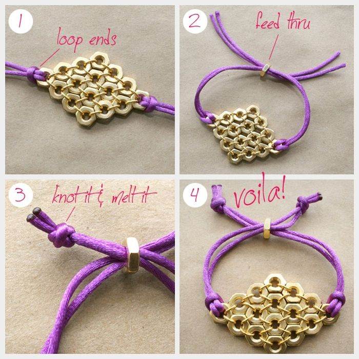 diy bracelet rope tutorial diy accessory trend gold