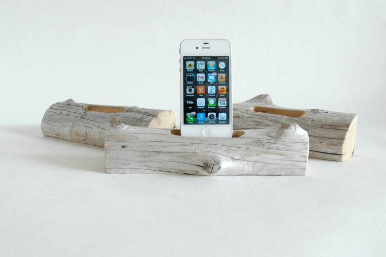 make a wooden deco fleet station'accueil mobile telephone 