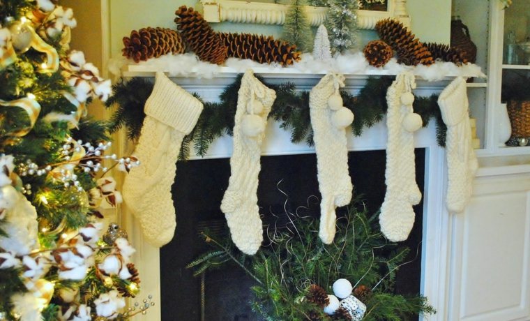 fireplace mantel diy deco christmas