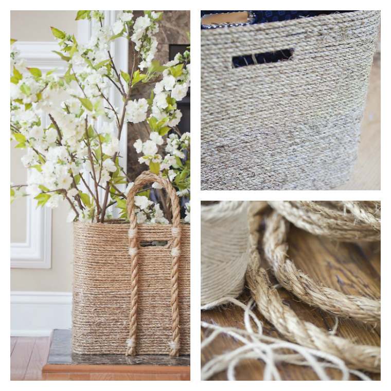 DIY deco easy rope small storage