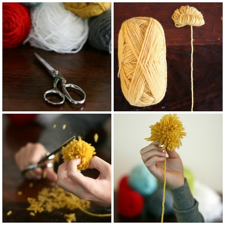 diy-deco-bokmärke textil-pompoms