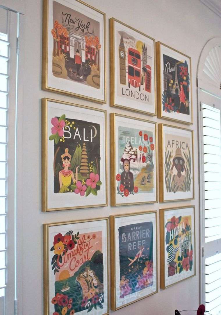 diy deco wall diy poster okvirji koledar ideja