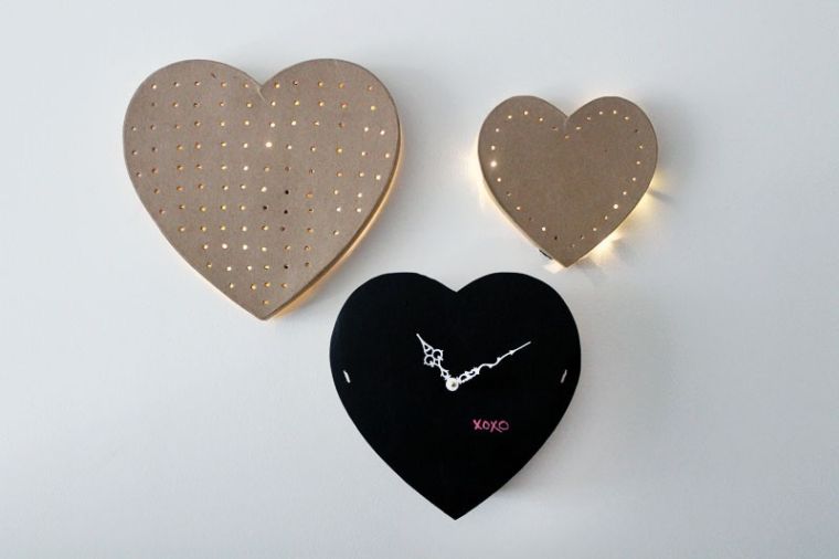 diy wall decoration light idea gift valentine's day diy heart