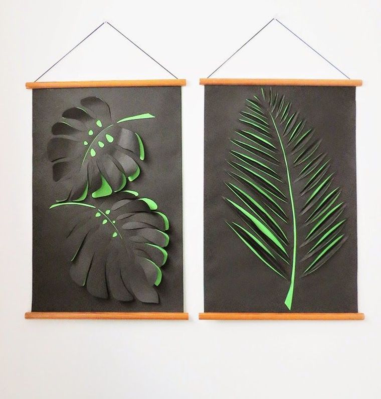 diy original wall decoration idea zen green plant atmosphere