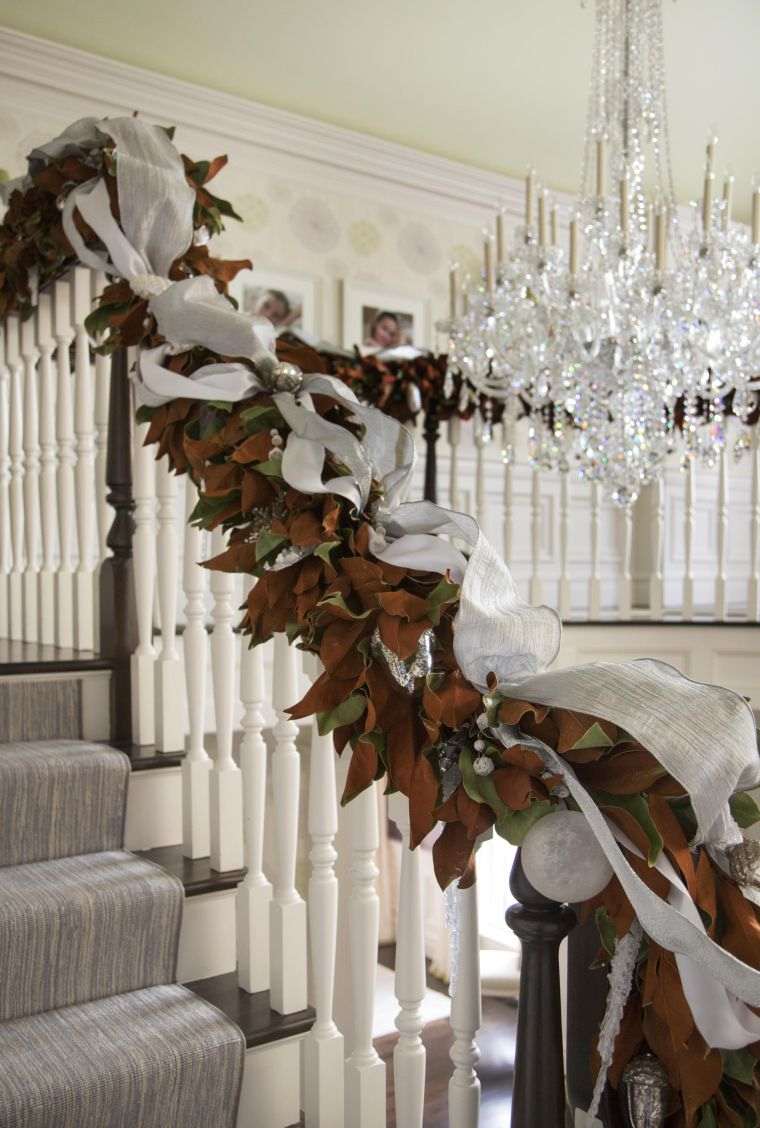 DIY Decoration Christmas Stairs DIY Home Garland Entrance