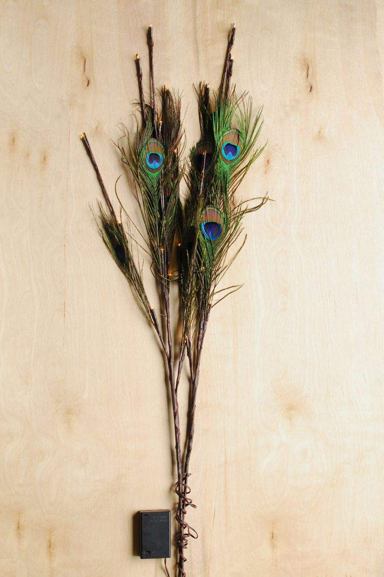 DIY deco autumn feather branch