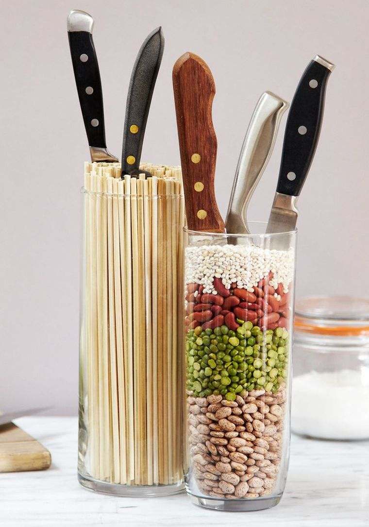 kitchen knives diy storage