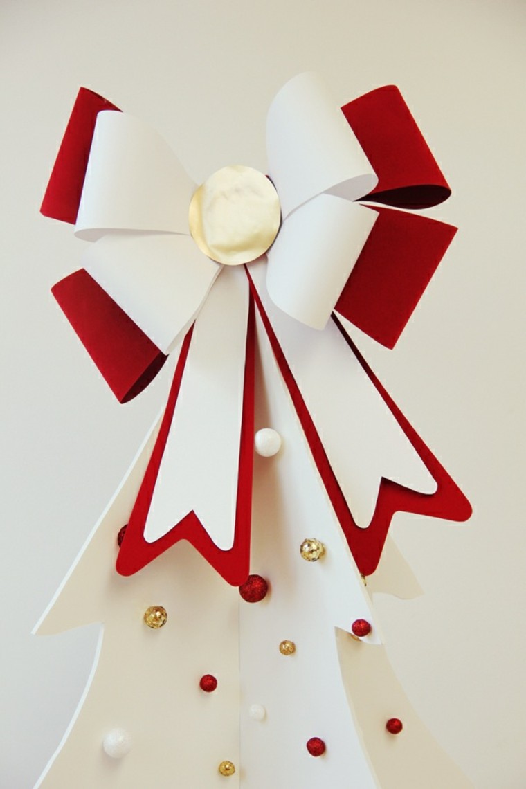 Christmas tree top ribbons