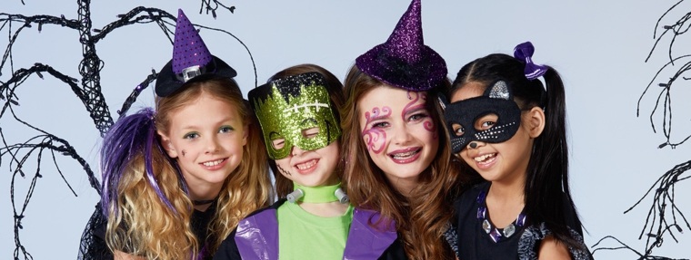 disguise halloween idea girl boy witch mask diy