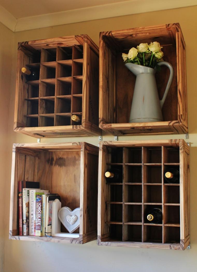 DIY chopping wooden crates of wine