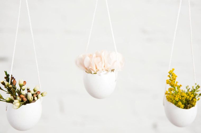 DIY pot de fleur-shell-ägg-aktivitets manuell kreativa återvinning