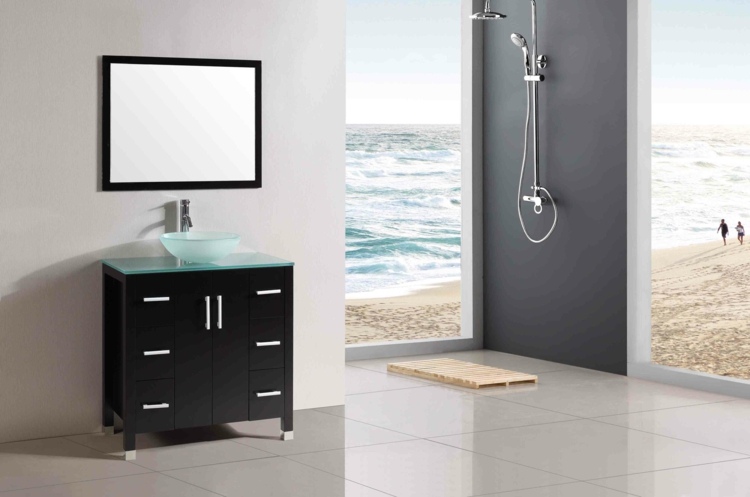 shower'italienne salle de bain minimaliste