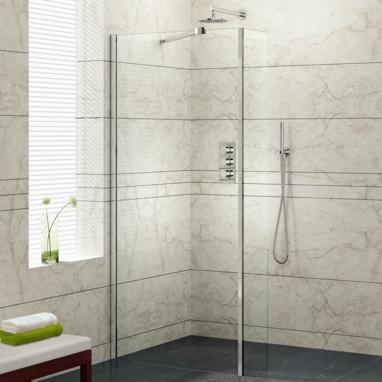 modern decoration shower'italienne encastree 