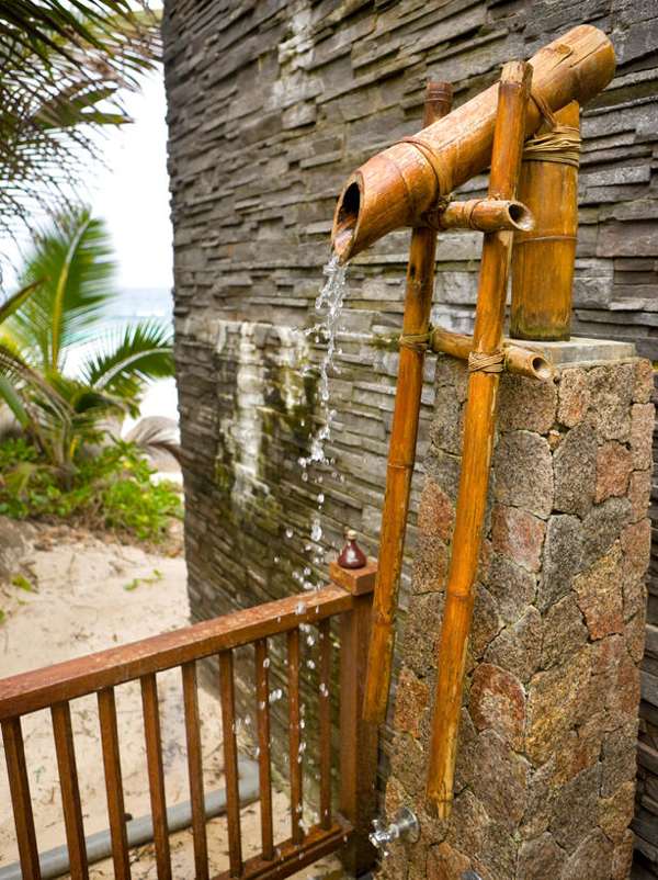 shower bamboo garden