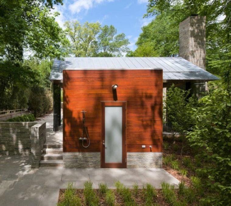 modern garden shower