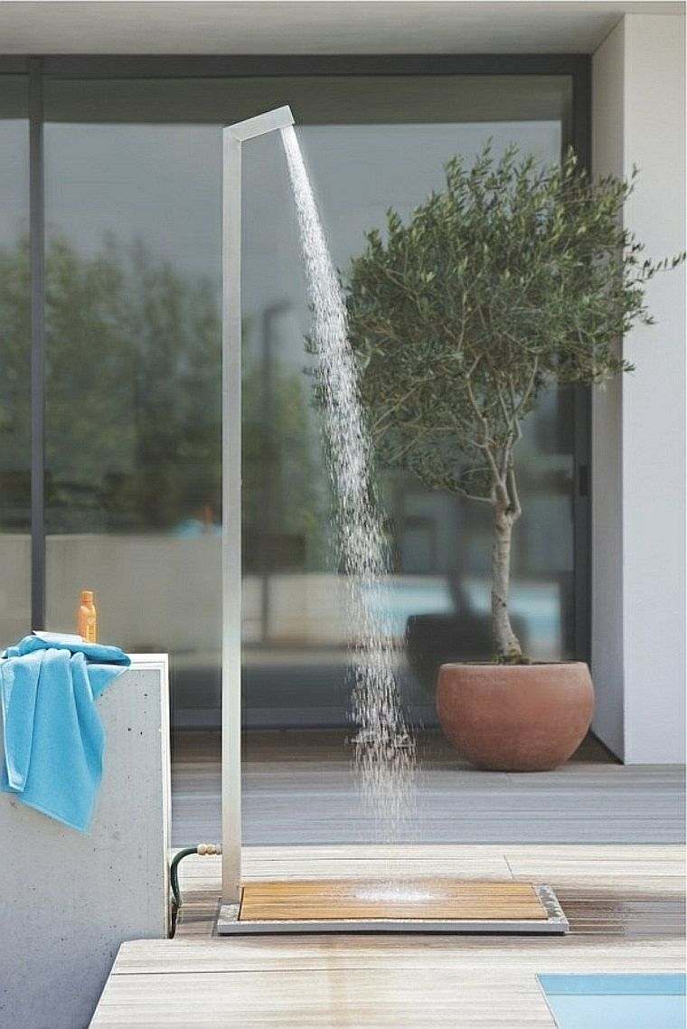 garden shower pool deco modern